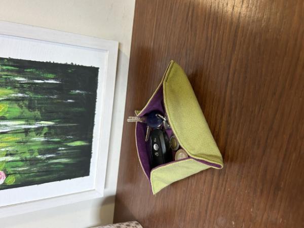 Textil tároló tálka, kínáló tálka 11x11 cm