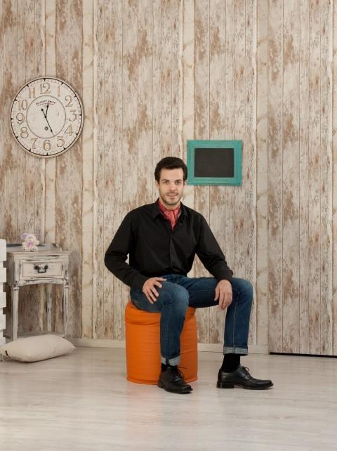 Puff classic, klasszikus puff Fashion London bútorszövet huzattal