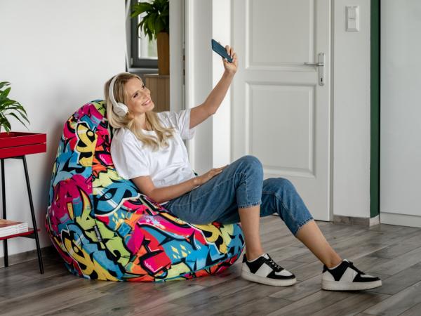 ZigZagBAG (klasszikus közepes méretű felnőtt babzsákfotel)
