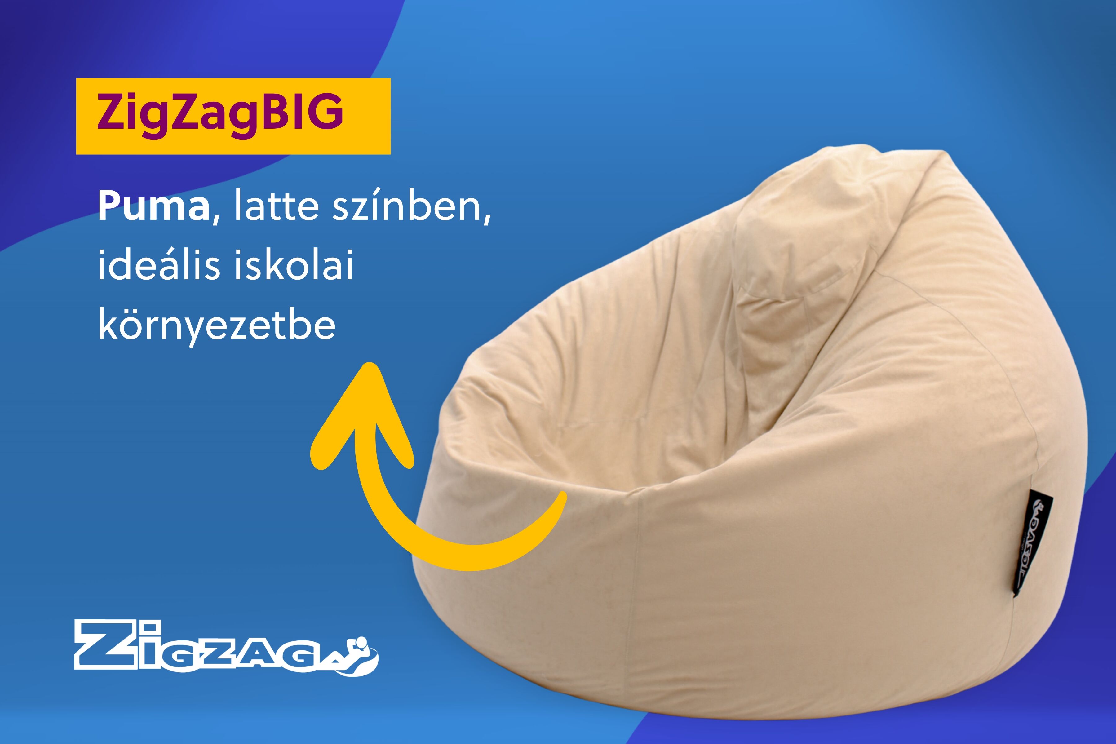 Motiváló iskola? A ZigZagBIG babzsák a segítségedre lesz benne!