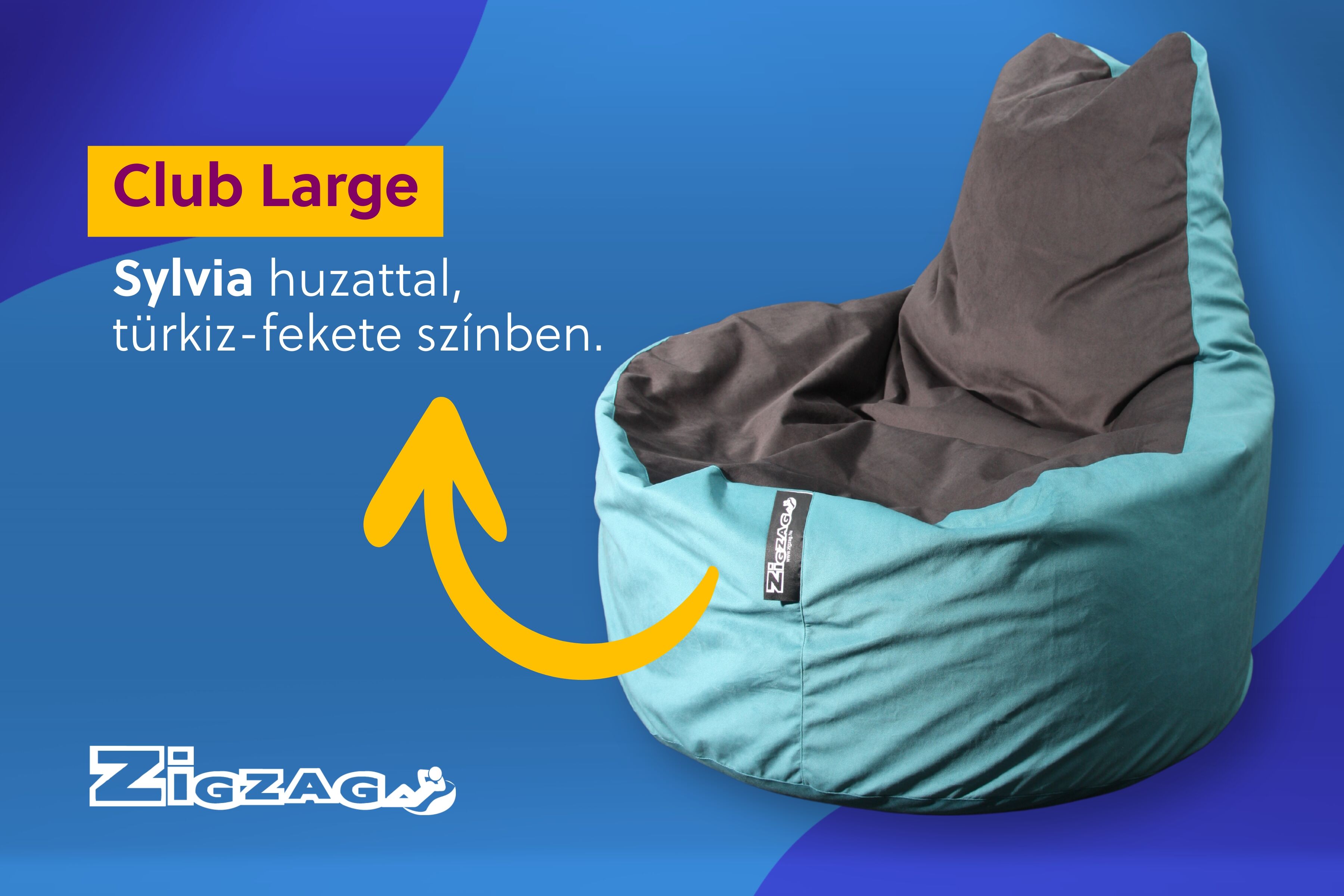 Pihend ki az iskola fáradalmait a ZigZag Club Large babzsák kényelméből.